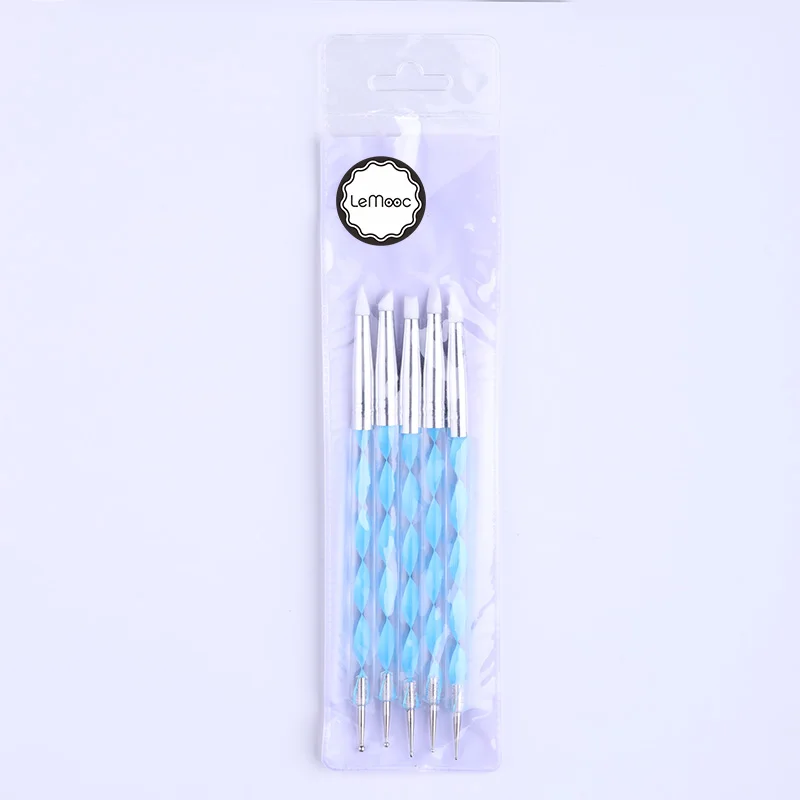 5 шт./пакет смешанных цветов Двойная ручка для удаления страз шпильки Пикер синий