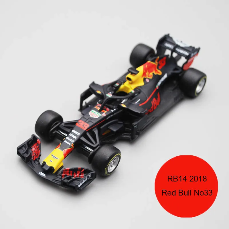 Bburago 1/43 1:43 2018 RB14 Red Bull Verstappen No33 F1 формула 1 гоночный автомобиль литой Дисплей Модель