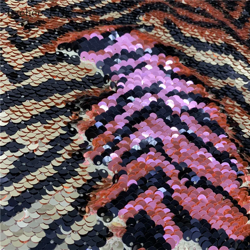 Lychee Life 5 мм полосатый полиэстер блесток швейная ткань сумка сценическая одежда