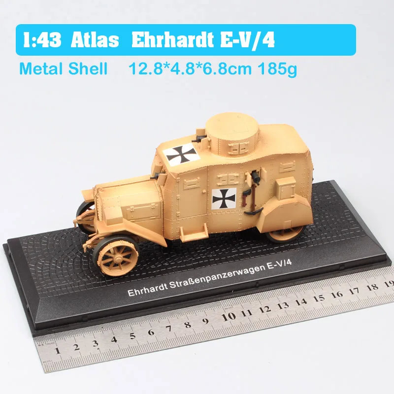 Ehrhardt EV4 Yellow 1:43 серии Atlas немецкие военные E-V/4 Ehrhardt БРОНИРОВАННЫЕ АВТОМОБИЛИ, грузовики танковые Diecasts и игрушечные машинки масштабные модели автомобиля Миниатюрные - Цвет: Ehrhardt EV4 Yellow