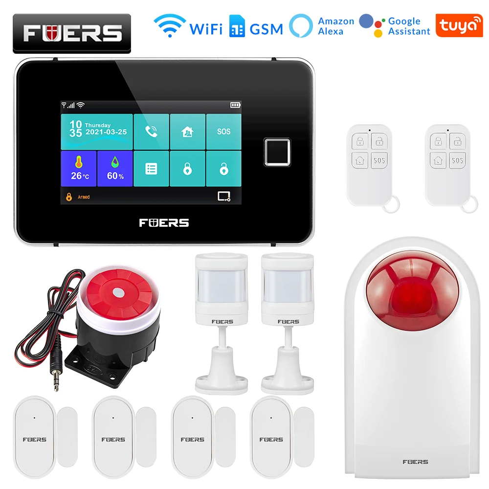 Tuya 433 МГц WI FI GSM сигнализации умный дом безопасности сигнализация Системы с