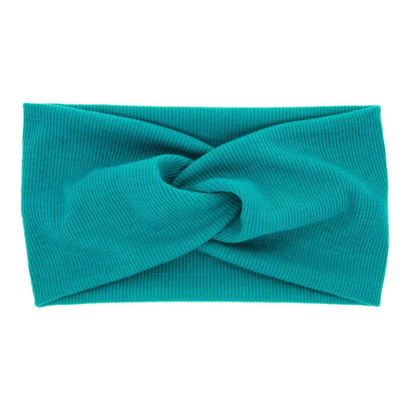 Эластичная перекрестная крученая Детская повязка для волос тюрбан хлопковая
