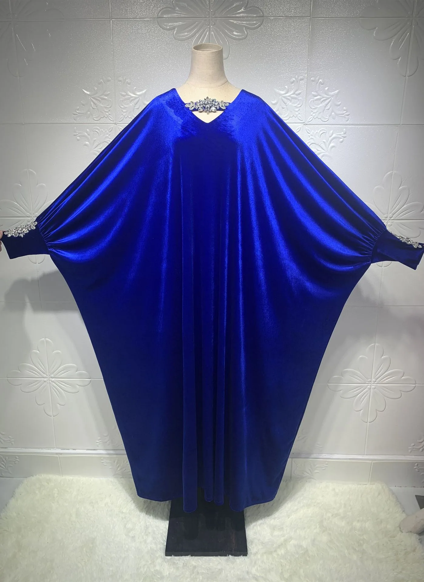 2021 New New Muslim Islamic Fashion Ladies Abaya Middle East Batwing Sleeve Kaftan BouBou robes africaine For Women