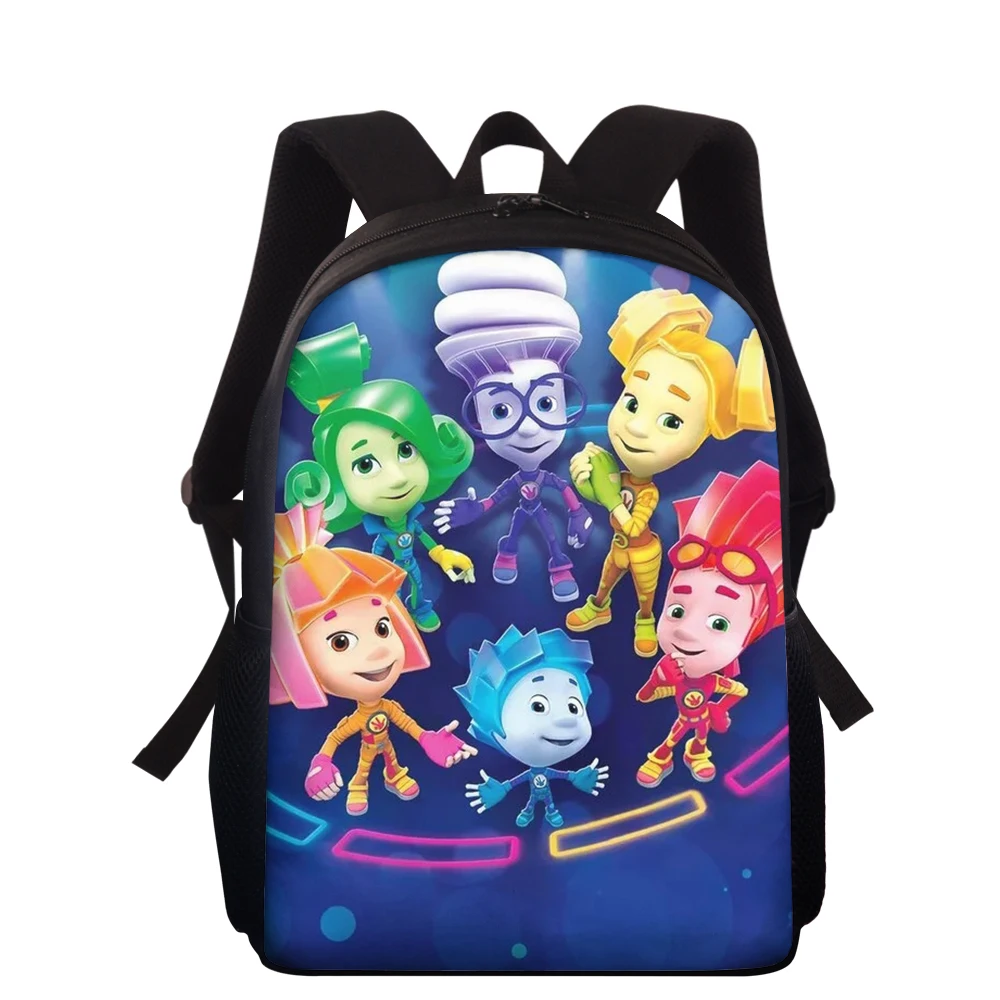 15-Inch Children's Backpack The Fixes Pattern Kids School Book Bags Russian Cartoon Design Students School Bags
