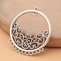 20pcslot tibetan silver dangle earrings connector chandelier component link charms for jewelry making accessories