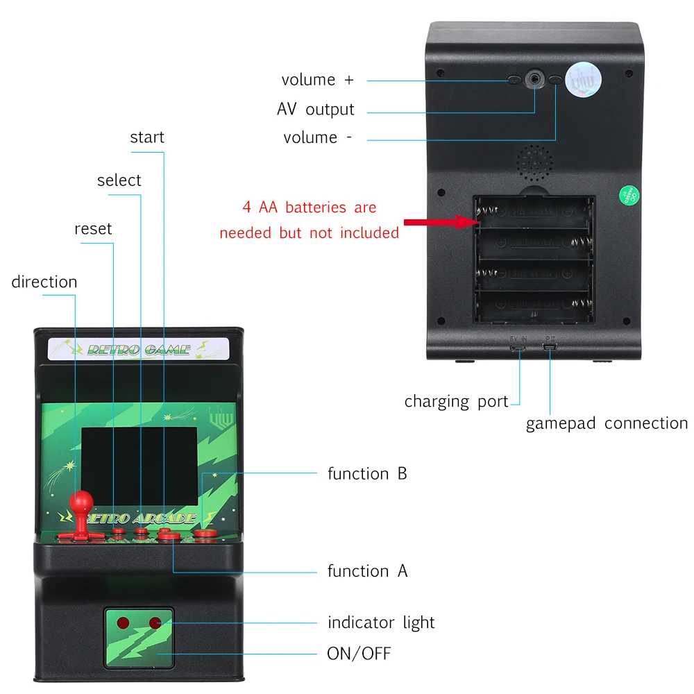 Мини Игровой шкаф в стиле ретро 256 1 Классические аркадные игры 8 битный