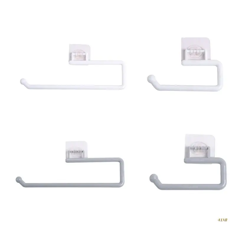 

41XB Self-adhesive Towel Rack Wall-mounted Tissue Roll Dispenser for Bathroom Kitchen