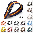 Ремешок для наручных часов Cambo Nato, нейлоновый тканый браслет для наручных часов, с пряжкой, 16 мм 18 мм 20 мм 22 мм 24 мм