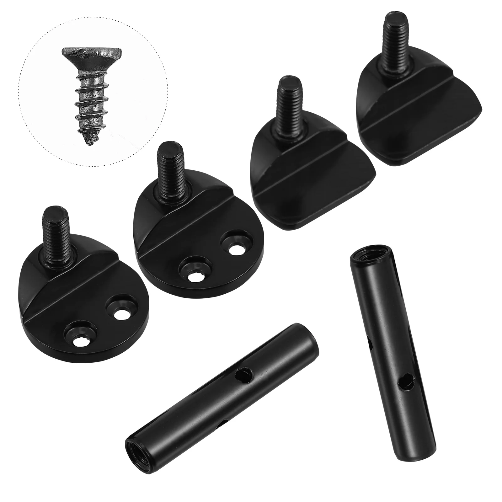 

Musical Instrument Parts 3/4 4/4 Violin Chinrest Screws Violon Parts (Black)