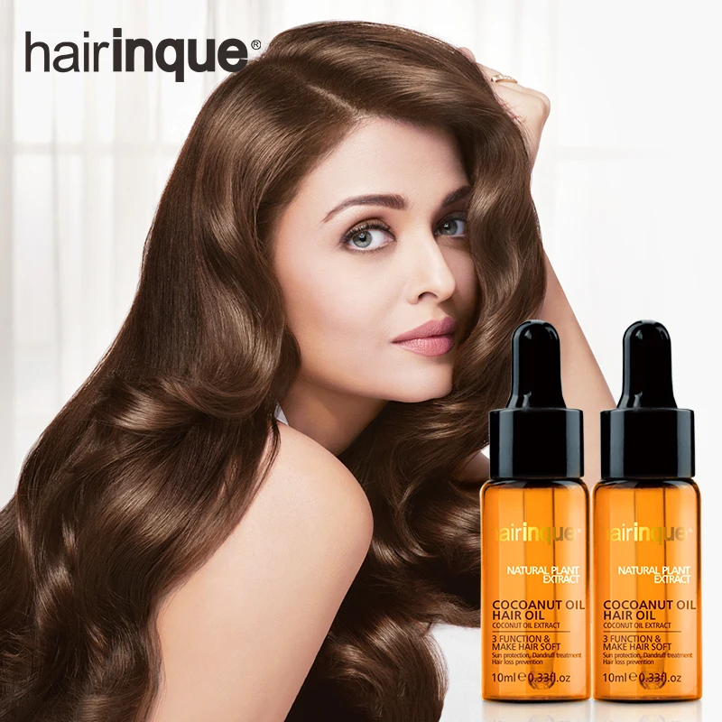 

New Volumizing Coconut Oil for Virgin Hair Care Soft Curly Hair Luster Essence Oil Growth Hair Anti UV Dandruff Hair Care 20ml