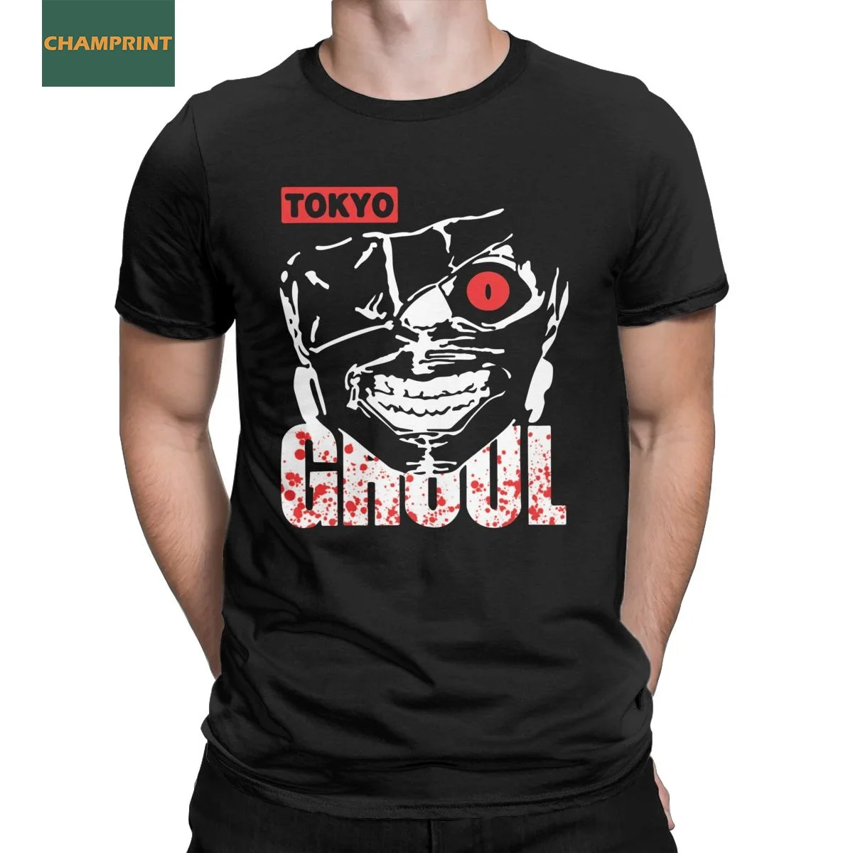 Юмор для косплея канеки кэна одежда с надписью Tokyo Ghoul футболки аниме рисунком