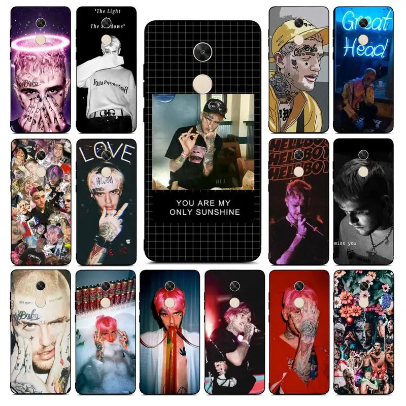 YNDFCNB Lil Peep Bo милые чехлы для телефонов случай RedMi Примечание 4 5 7 8 9 pro 8T 5A 4X