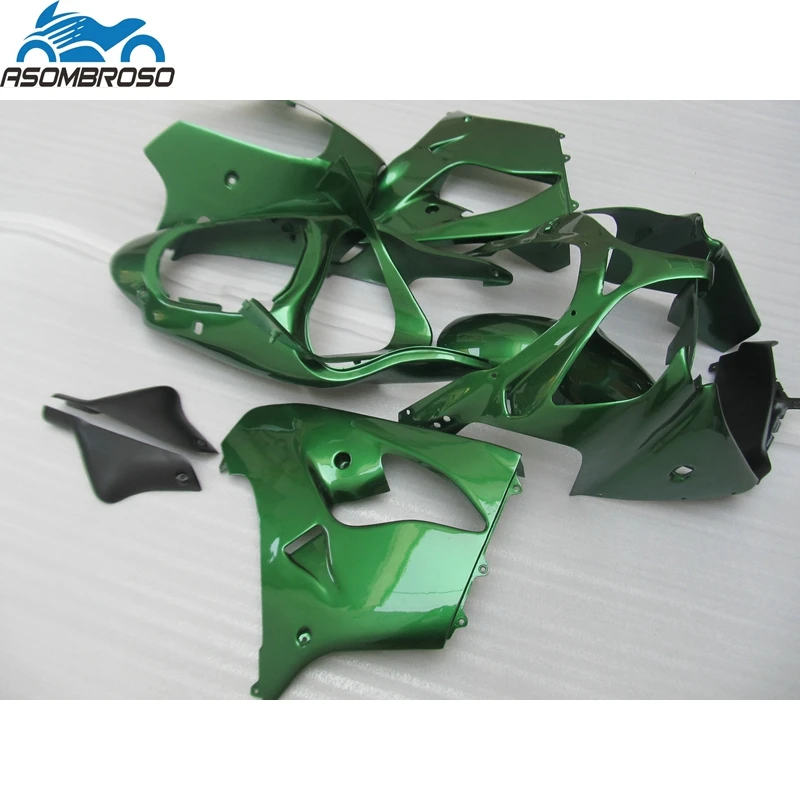 

Green Black New Arrival Injection Mold Bodyparts for Kawasaki Ninja ZX9R fairing kit 2000-2001 fairing set zx9r 00 01 DW65