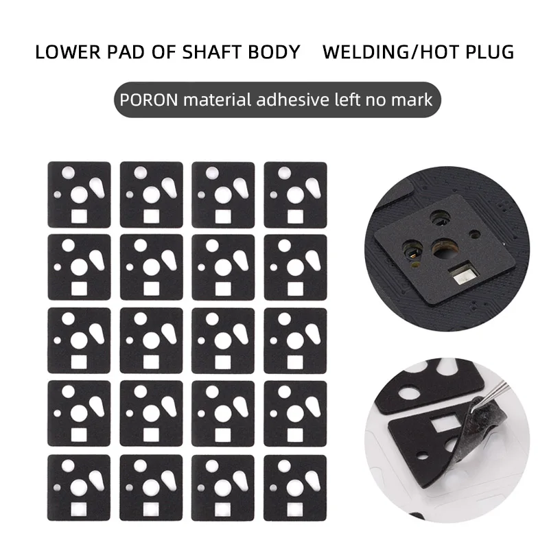 Welding Hot Plug Shaft Lower Pad For Mechanical Keyboard Under Shaft Is Made Of Poron Foam Material Uniaxial KBDfans