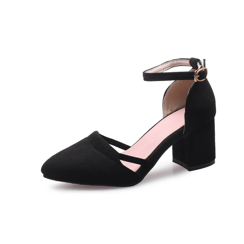 

Big Size ladies high heels women shoes woman pumps A lady with pointed head and shallow mouthpiece