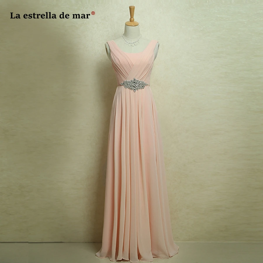 Vestido madrinha2021new шифоновое платье с украшением в виде кристаллов трапециевидной