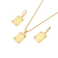 gold christian cross pendant necklace chain earrings sets jewelry gold christian jewelry sets for women girl jesus items gifts