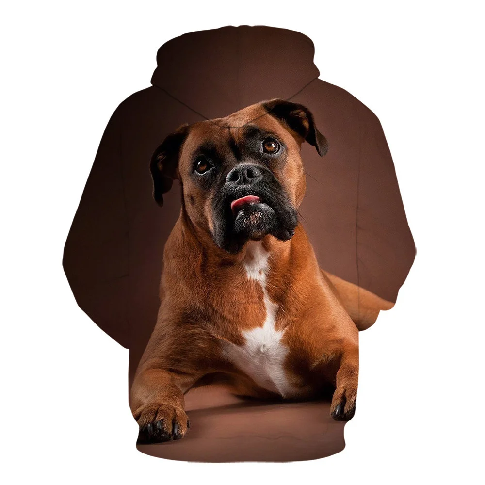 

3D Printing Spring and Autumn Sports Shirt Casual Shirt Men's and Women's Pug Pet Pullover Hip Hop Fashion Hot Street Hoodies