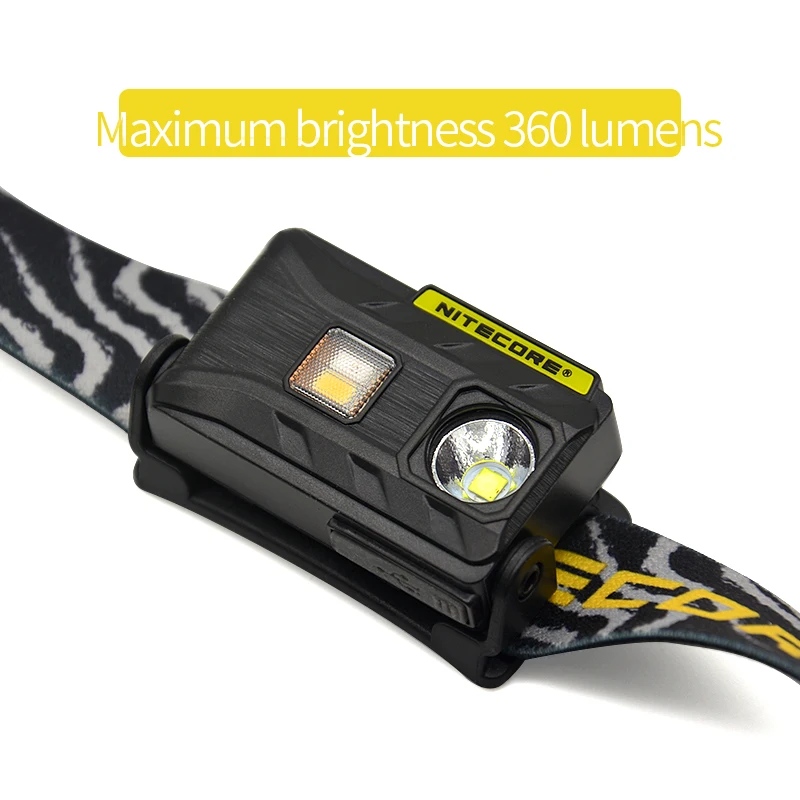 Nitecore NU25 светодиодный Перезаряжаемые фары 360 люмен Трехместный Выходы легкий фар