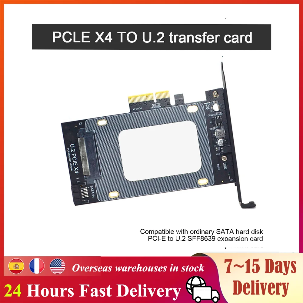 

U.2 на PCI-E X4 переходная карта 3,0 SFF-8639 на SSD удлинитель адаптер U.2 SSD SATA PCI Express Card для рабочего стола 2,5 дюймов жесткого диска SATA HDD