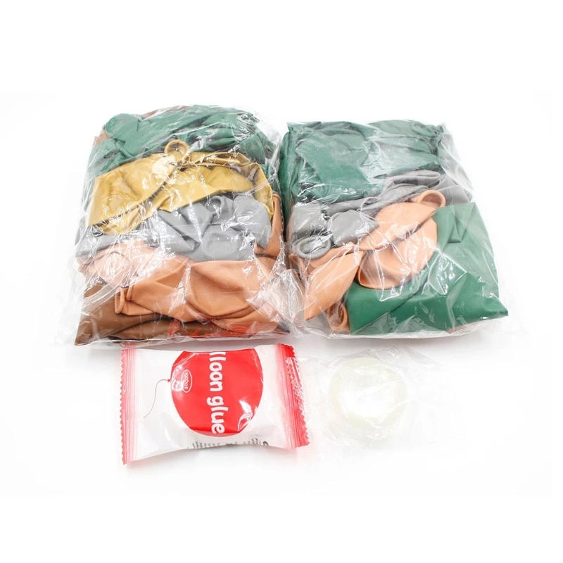 

155 Pcs Green and Orange Latex Balloon Garland Arch Kit for Birthday, Wedding, Baby Shower with Balloon Glue&Chain