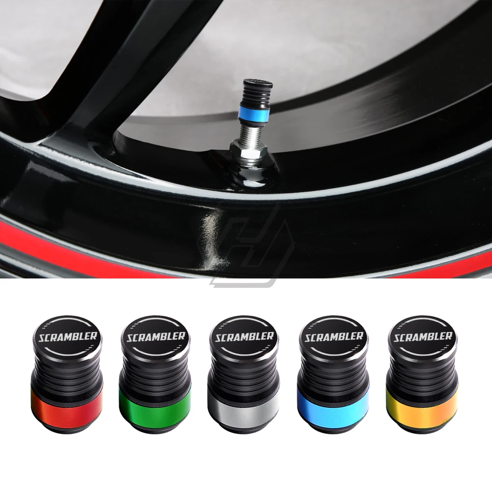 

For Triumph Ducati Street Scrambler 1200 Motorbike Motorcycle Accessories Wheel Tire Valve Caps
