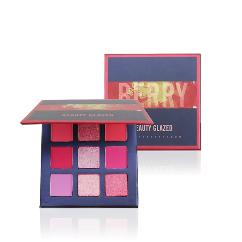 9 Colors Eyeshadow Makeup Pallete Glitter Shimmer Eyeshadows Palette Matte Powder Pigmented Eye Shadow Makeup Palette