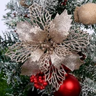 15 шт., декоративные блестящие искусственные цветы