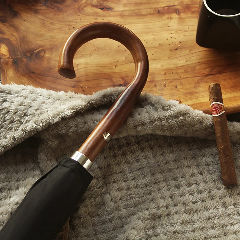 

Wooden Long Handle Umbrella Arrival Rain Men Women Business Large Umbrella 10Ribs Windproof 300T Big Japanese Umbrella Sy032