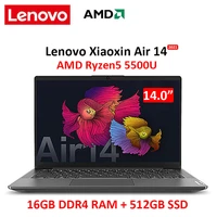 lenovo air 14 laptop 2021 amd r5 5500u ddr4 16g ram 512gb ssd 14 inch fhd ips screen notebook win11 ordinateurs portable laptops