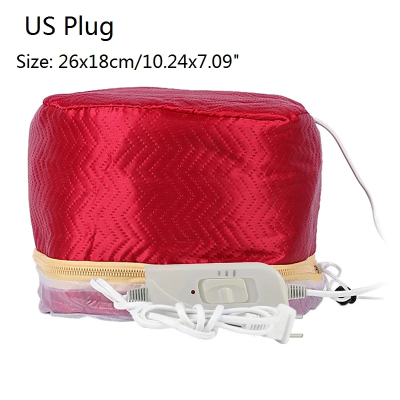 B US Plug 3 режима, Регулируемая Кепка для Пароварки, фены, электрическая Кепка для подогрева волос, шапка для салона, Домашнее использование, сделай сам, для волос, спа, питательные Инструменты для укладки - Цвет: B US Plug