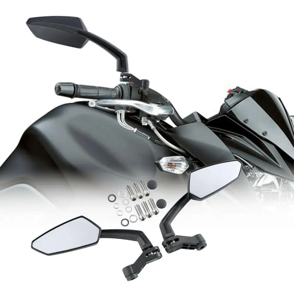 Мотоциклетное зеркало заднего вида 8 мм 10 для Harley Touring scooter Chopper Crusier|Боковые