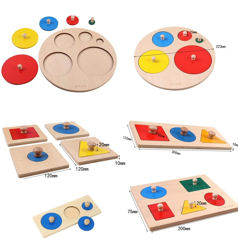 

Colorful Geometric Shapes Matching Toys For Children Early Learning Exercise Hands-on Ability Montessori Educational Wooden Toys