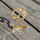 1 * свадебное зеркало для детского крещения, золотоесеребряноерозовое золото, украшение для банкетного стола, табличка с номером, цифровой декор для стола