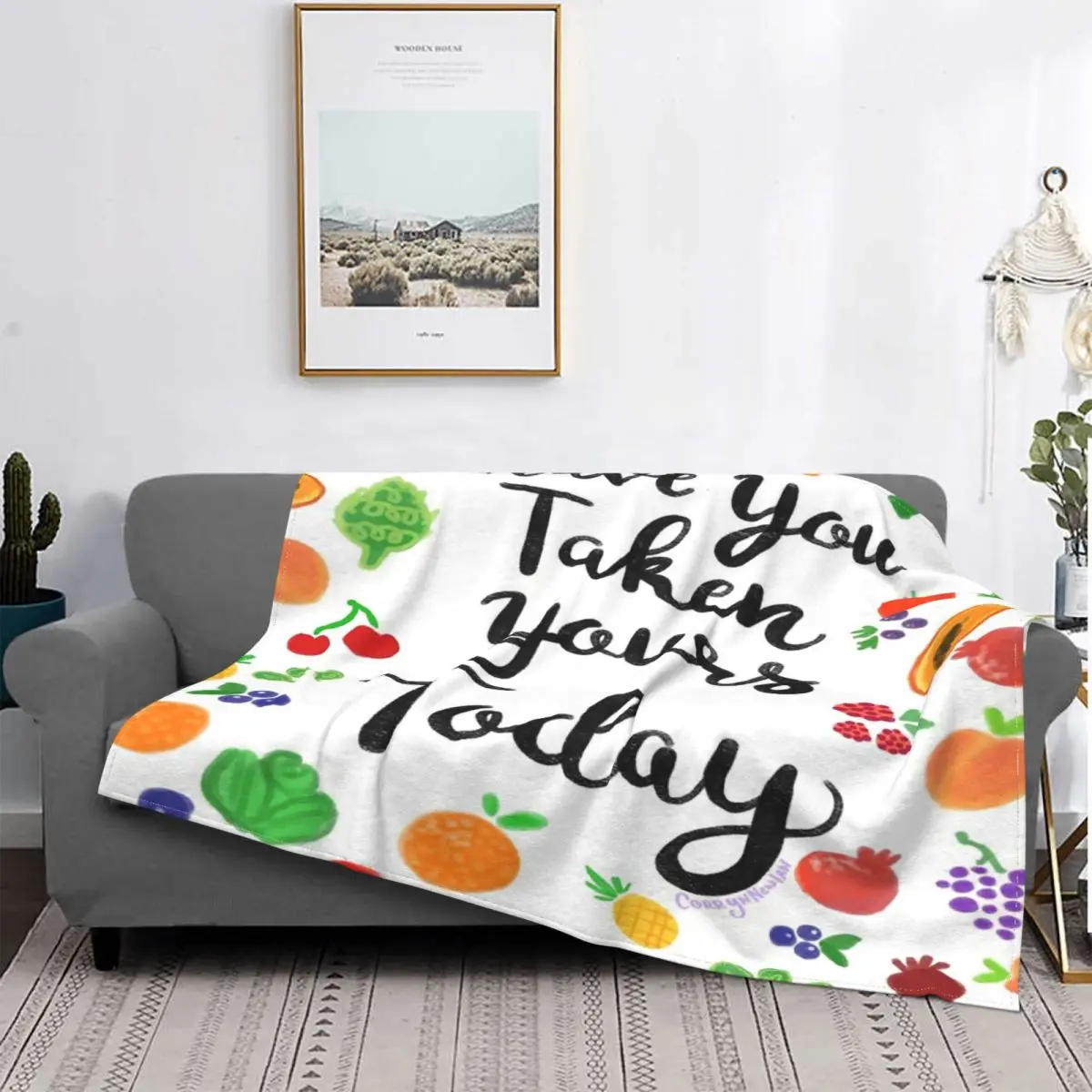 

Have You Taken Yours Today Blanket Bedspread Bed Plaid Comforter Bedspread 90 Hooded Blanket Bedspread 220X240