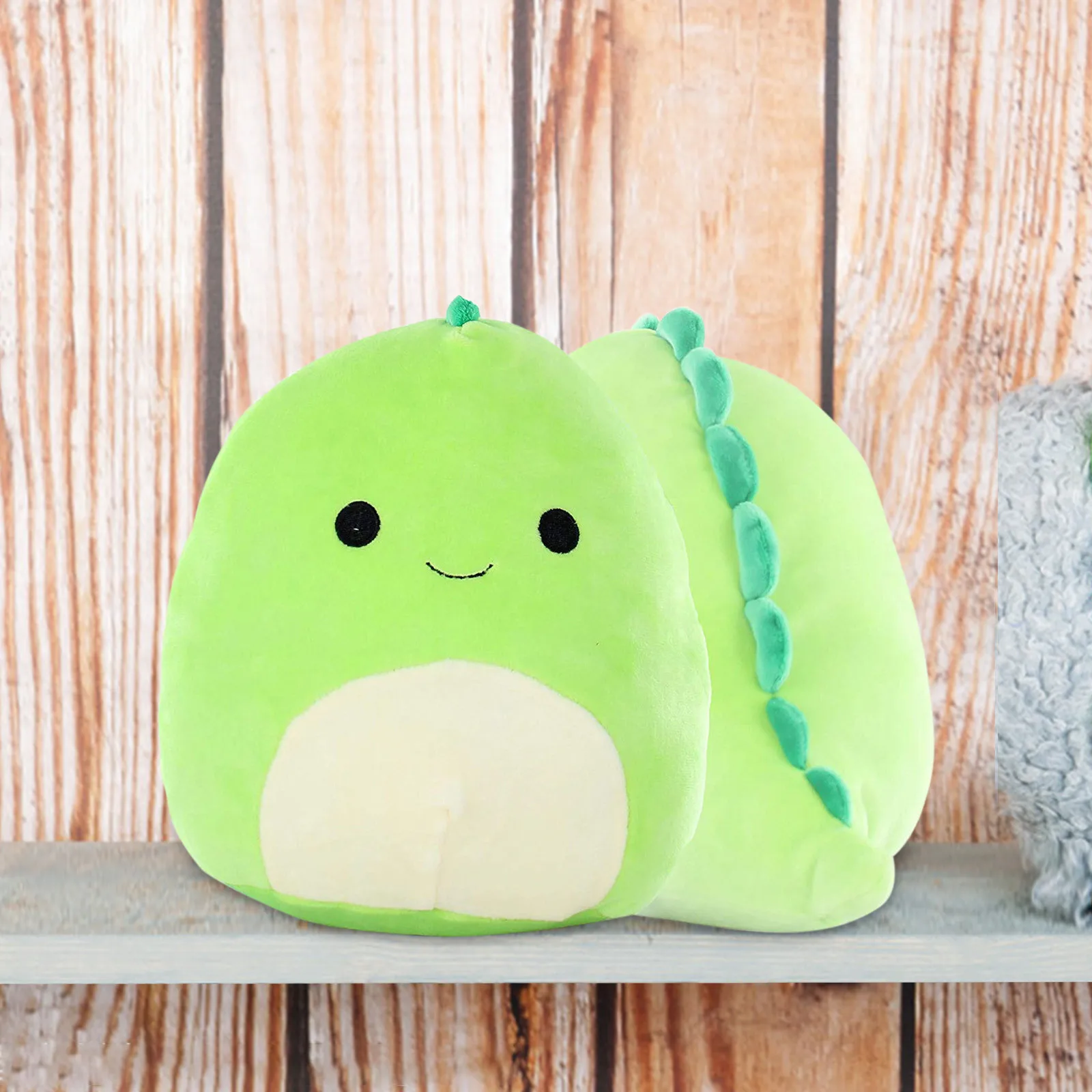 

Cute 3D Dinosaur Green Pillow Soft Lumbar Back Cushion Plush Stuffed Toy Latest Hot Selling Plush Toys