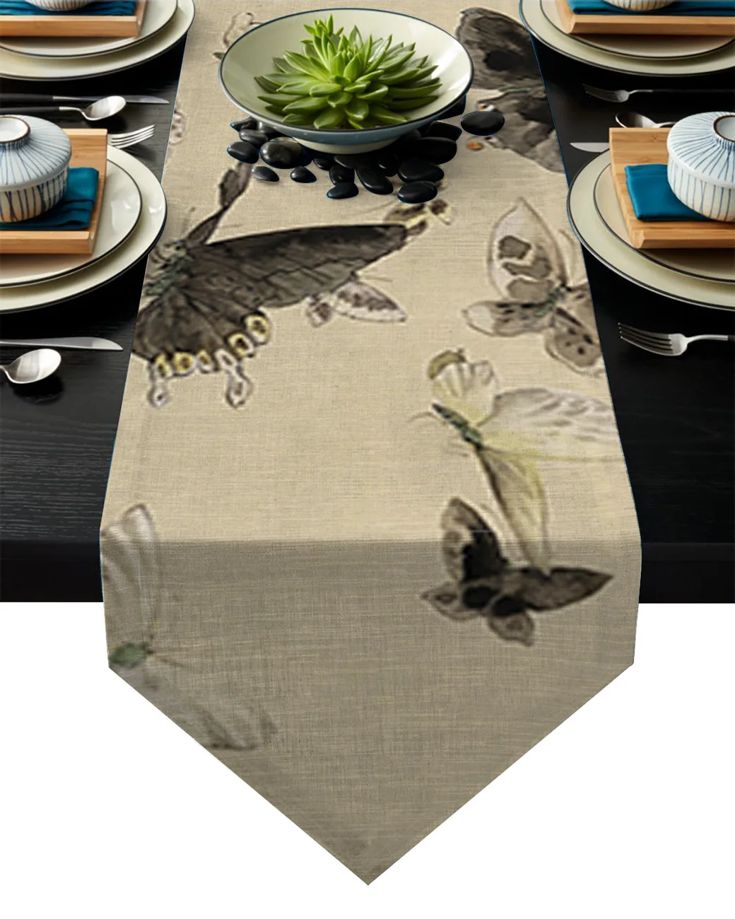 Рисовая бумага чернил бабочка настольная дорожка рождественские украшения для