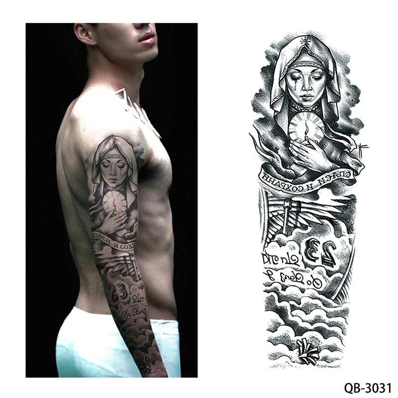 Переводные наклейки на все руки большие водонепроницаемые переводные 1