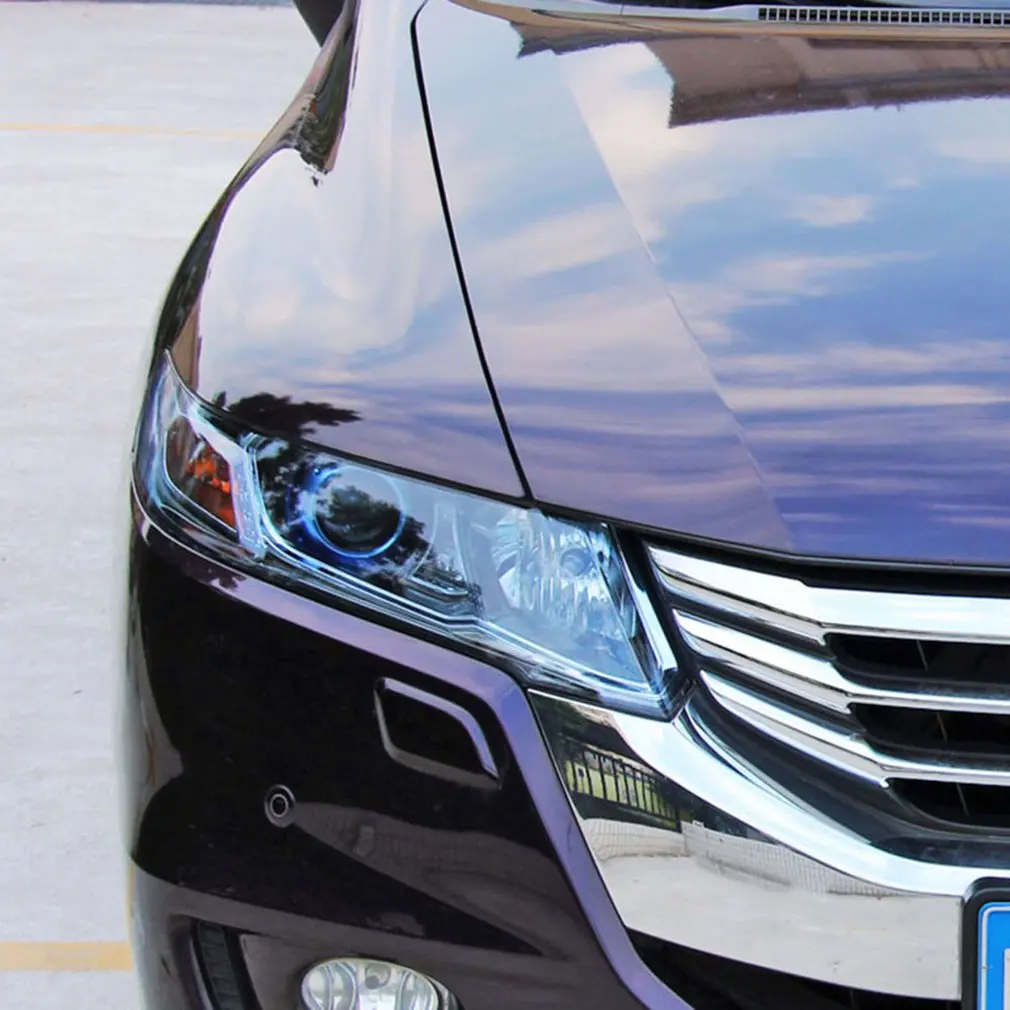 

30*60 см Автомобильная фара задняя фара ТИНТ виниловая уникальная пленка-наклейка прочная Автомобильная фара меняющая цвет пленка