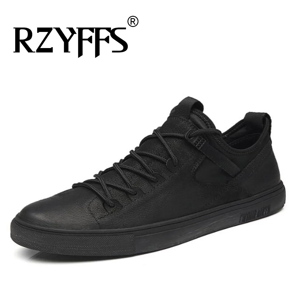 Мужские черные белые кожаные туфли мужские мокасины на плоской подошве лидер