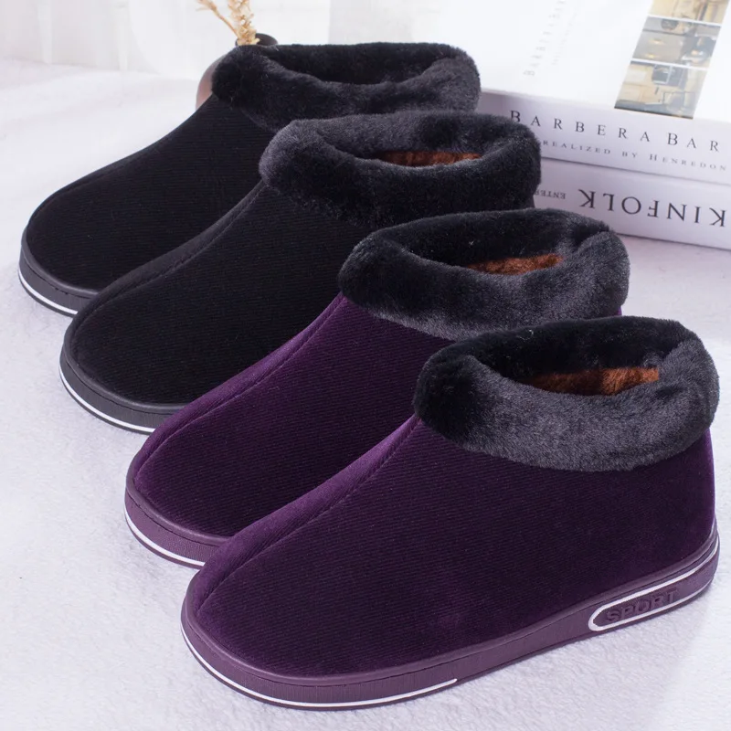 Женская хлопковая обувь новая сумка с хлопком бархатная теплая Нескользящая