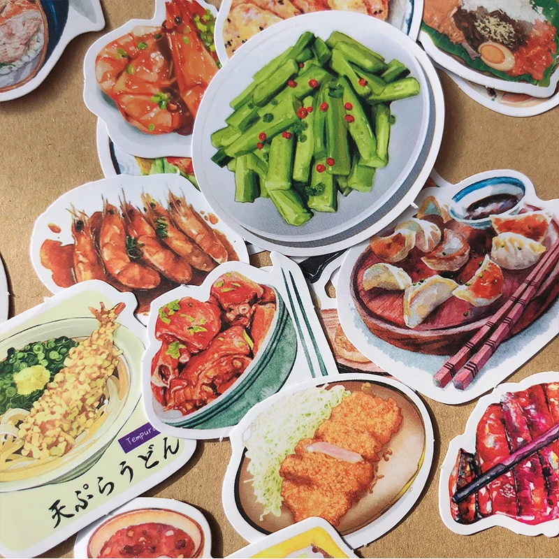 160PCS/set Food Recipe Sticker DIY Scrapbooking journal Mobile Computer Gift Sealing Diary Decoration | Дом и сад