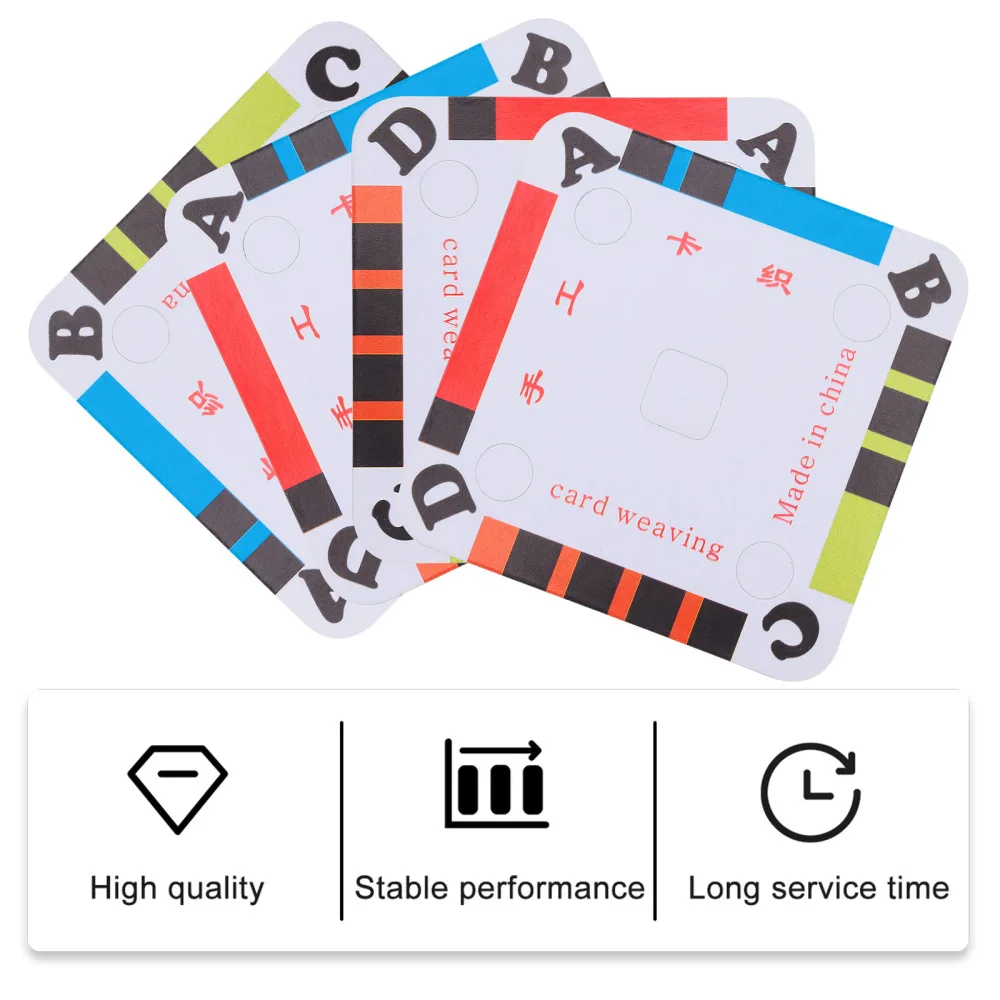 

100Pcs Weaving Cards Paper Loom Cards Tablet for Loom Weaving Supplies