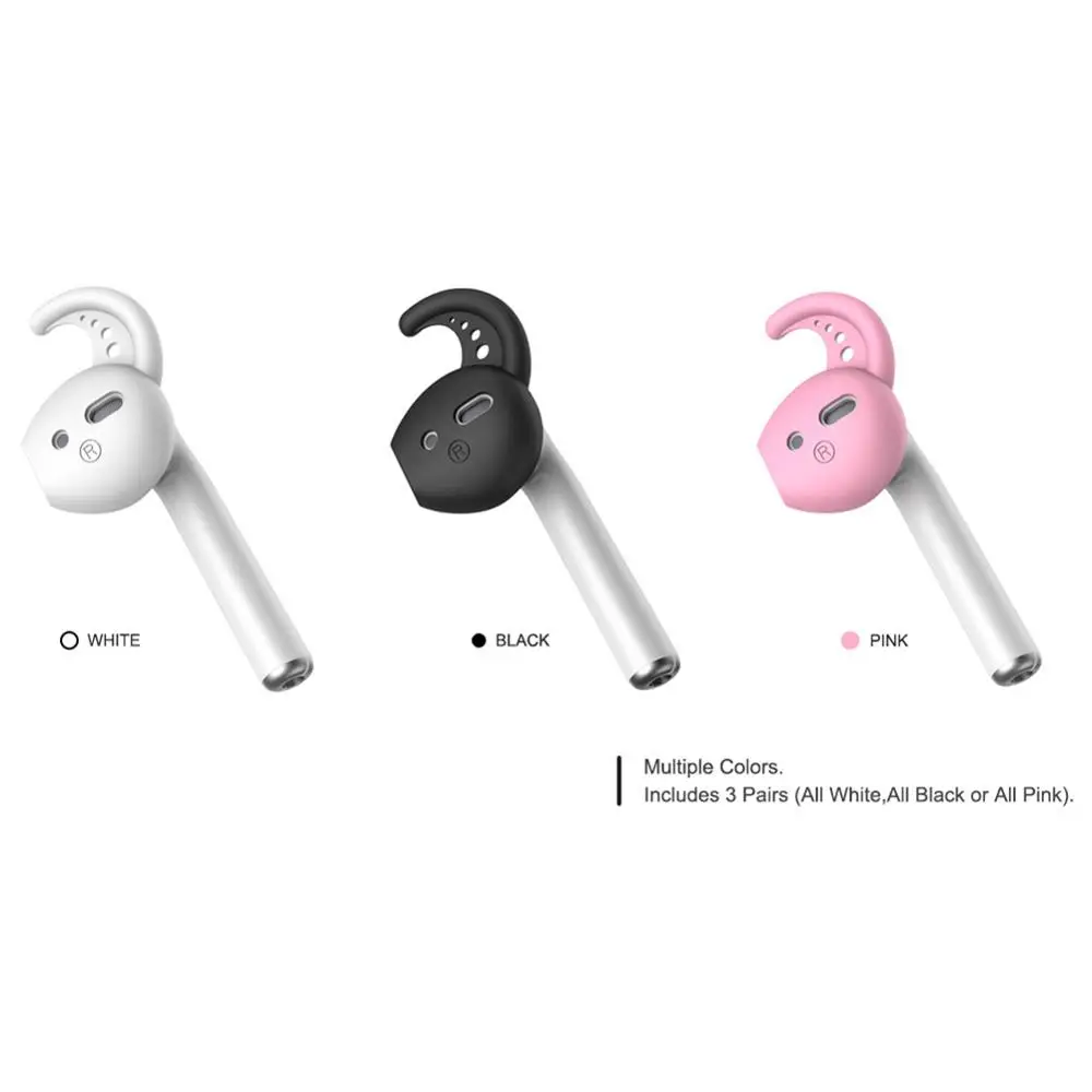 2Pcs In-Ear Eartips Earbuds Earphone Case Cover Skin for Apple iPhone 7 AirPods case амбушюры Drop shipping | Электроника