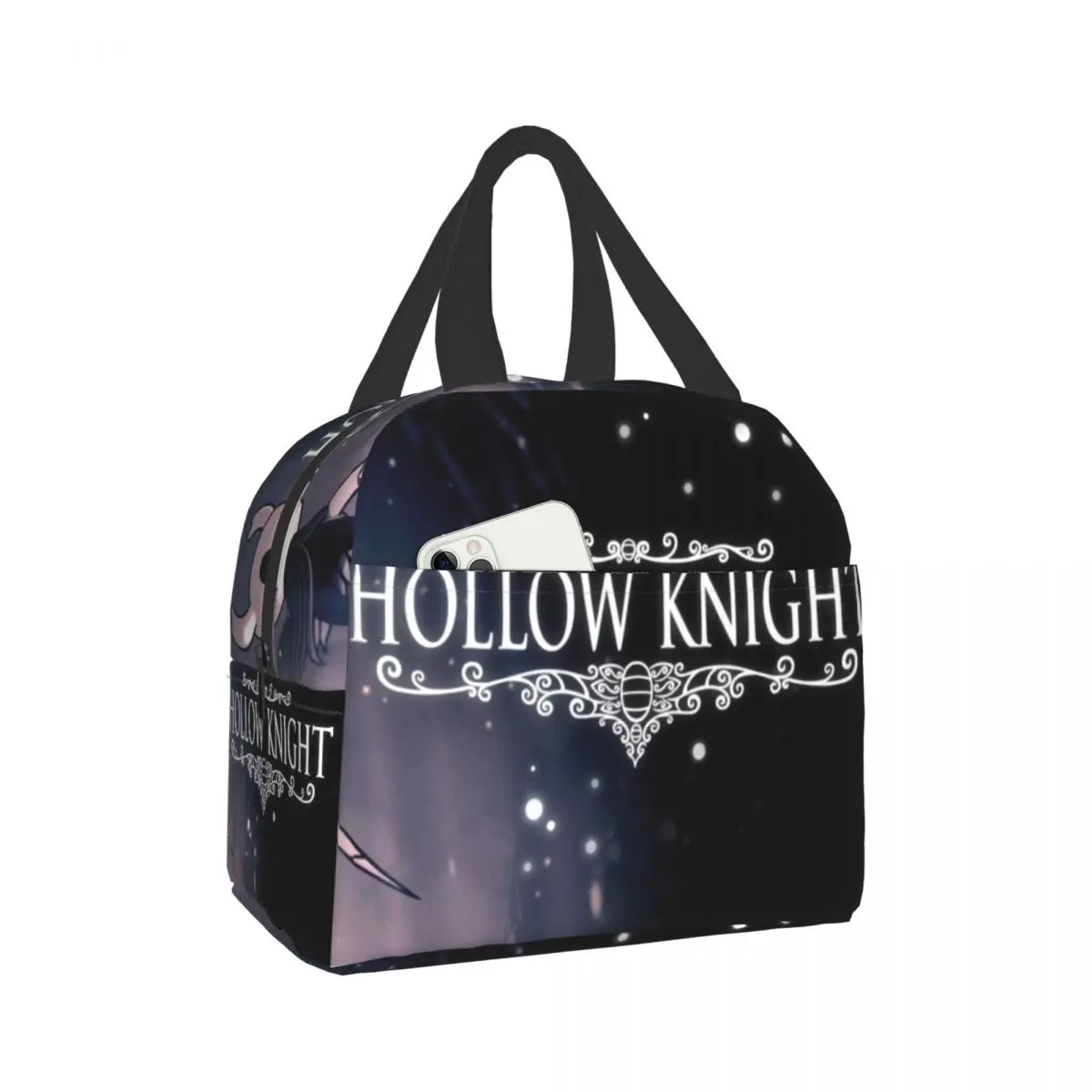 

Hollow Knight Lunch Bag Keep Warm Shopping Bag Large Capacity Unisex