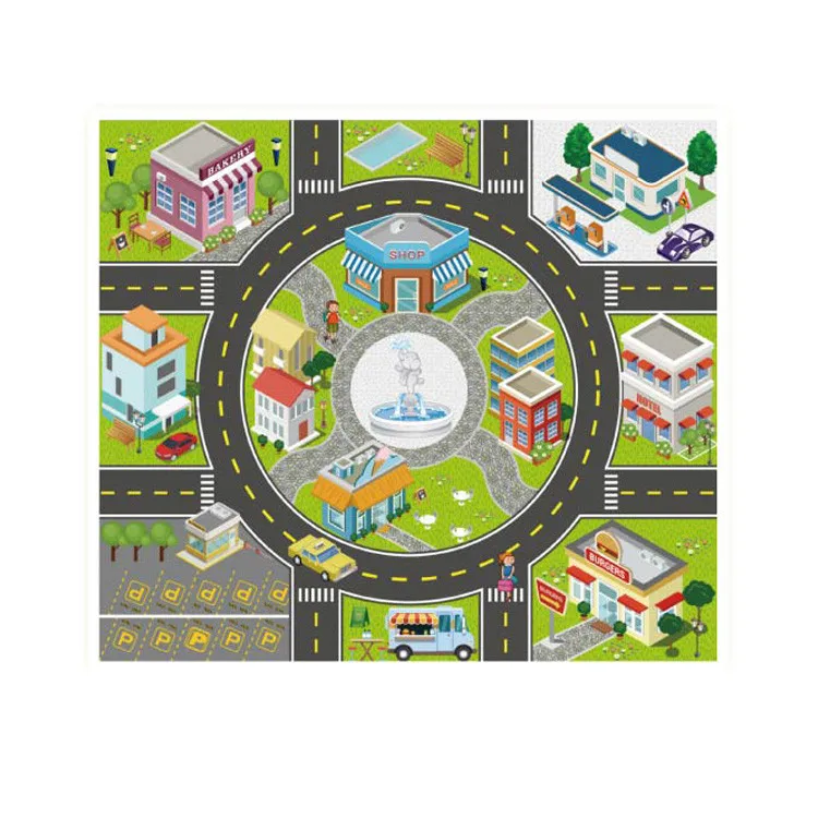 Складной детский игровой коврик для ползания активного отдыха Детский