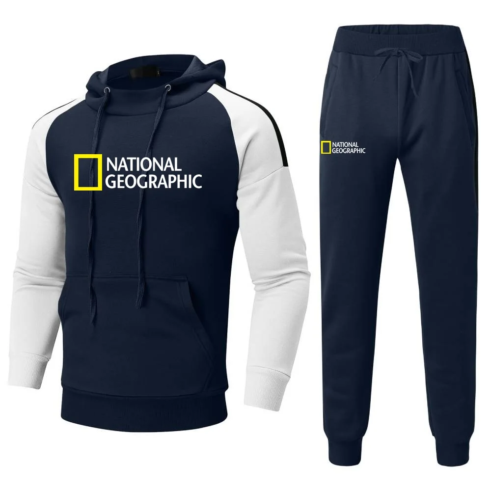 Мужские спортивные костюмы с толстовкой и брюками спортивная одежда рукавом
