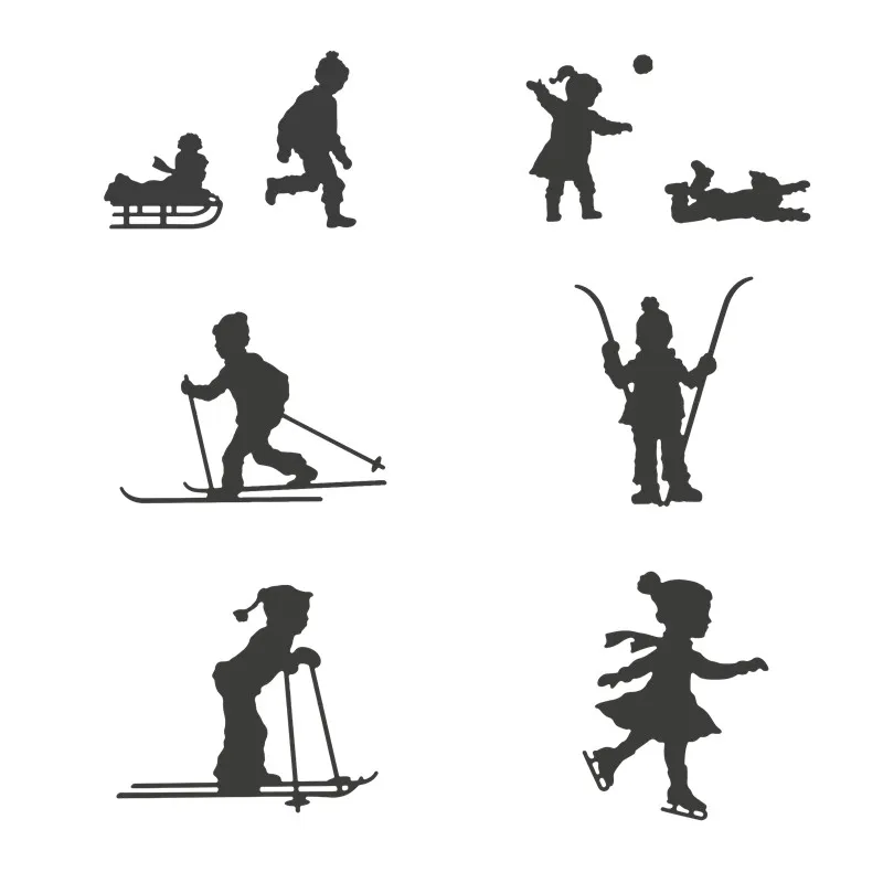 Металлические стальные Вырубные штампы для катания на зиму девушки мальчики