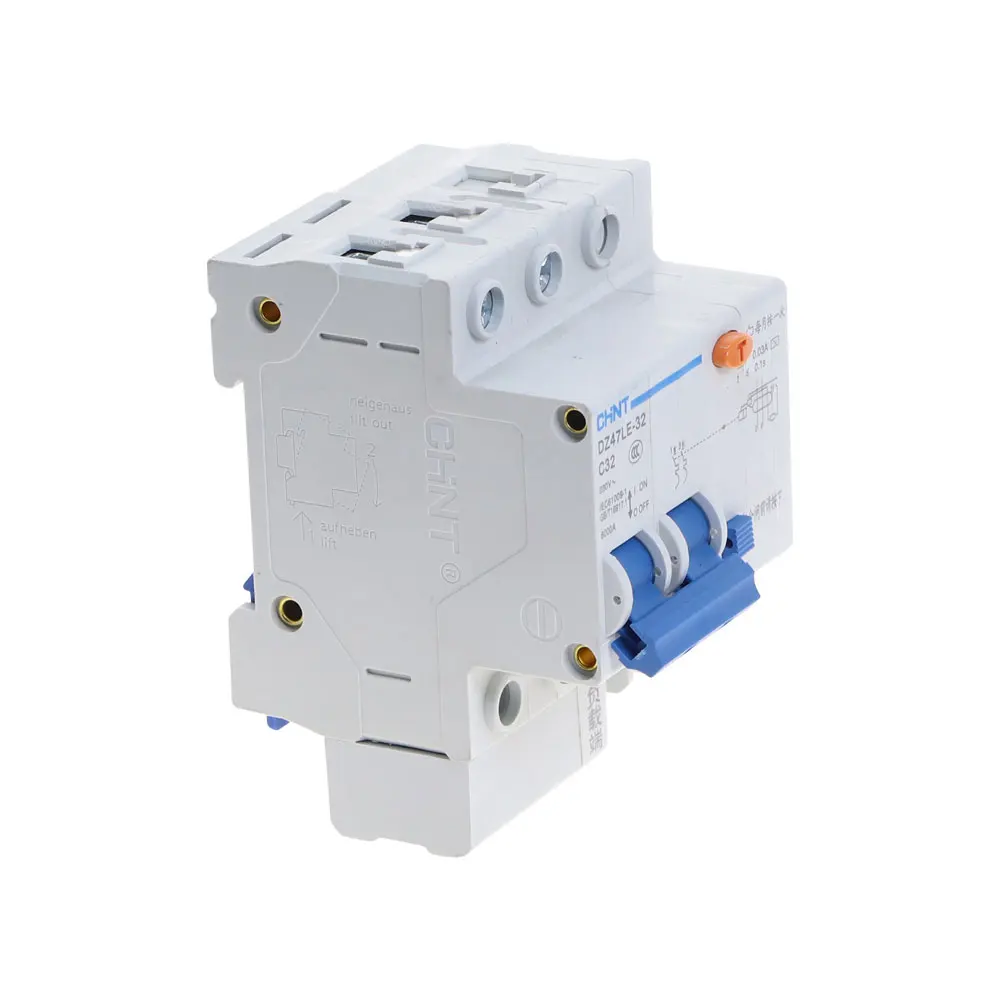 CHNT DZ47LE 2P 10A 16A 20A 25A 32A 40A 50A 60A автоматический выключатель остаточного тока RCBO|residual