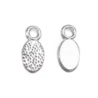 100 шт, 6 мм * 12 мм, родиевое покрытие, маленький овальный клей на фотоэлементах для стеклянных подвесок, сережек